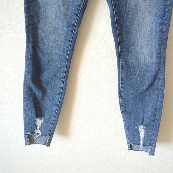 Good American Womens Jeans Good Legs 2 26 Skinny Distressed High Waisted Medium - Picture 4 of 6